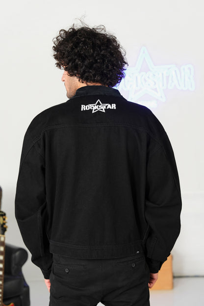 Jet Black Bomber Jacket