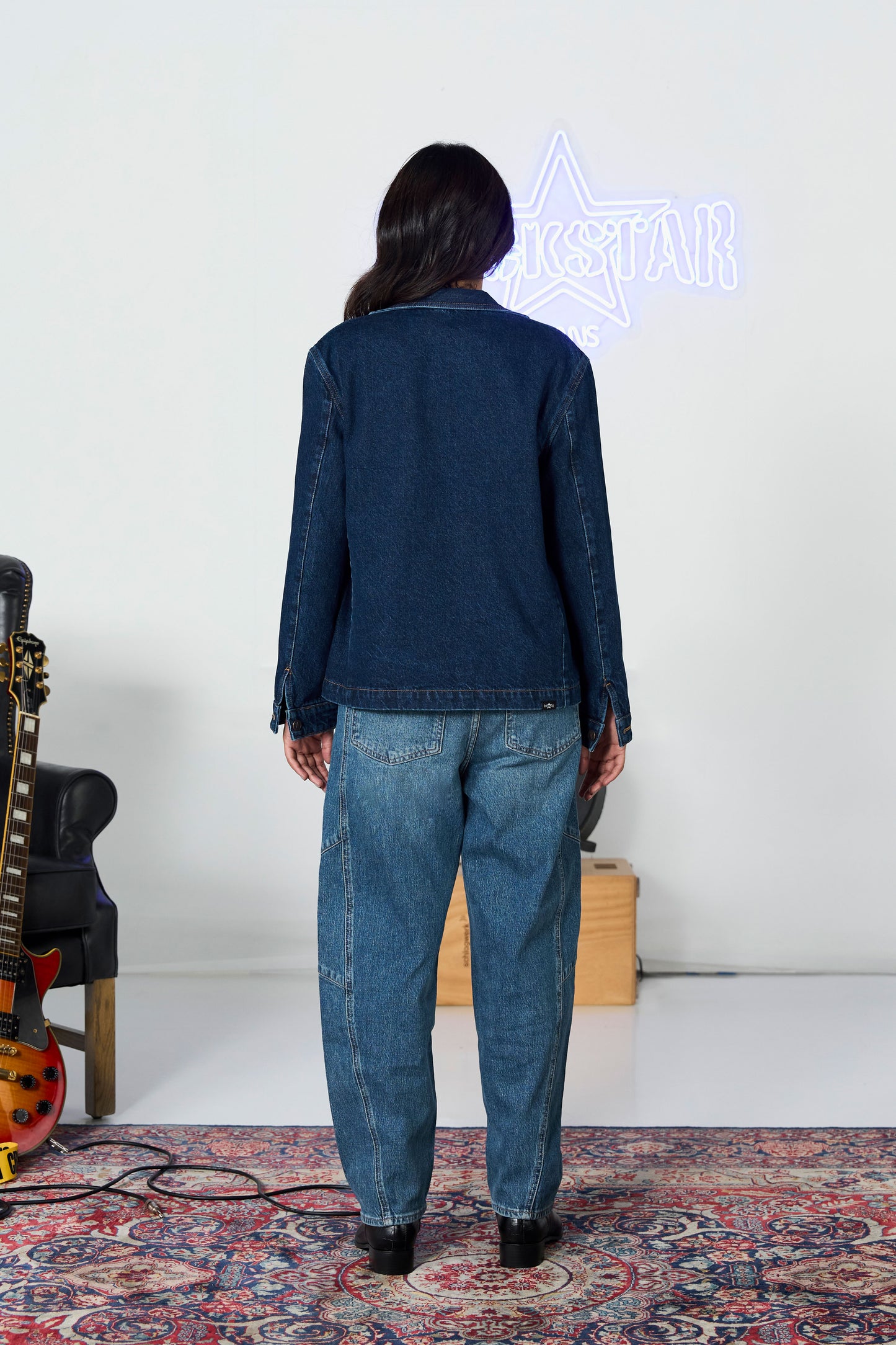 Stone Rinse Denim Blazer shop at Rockstar Jeans