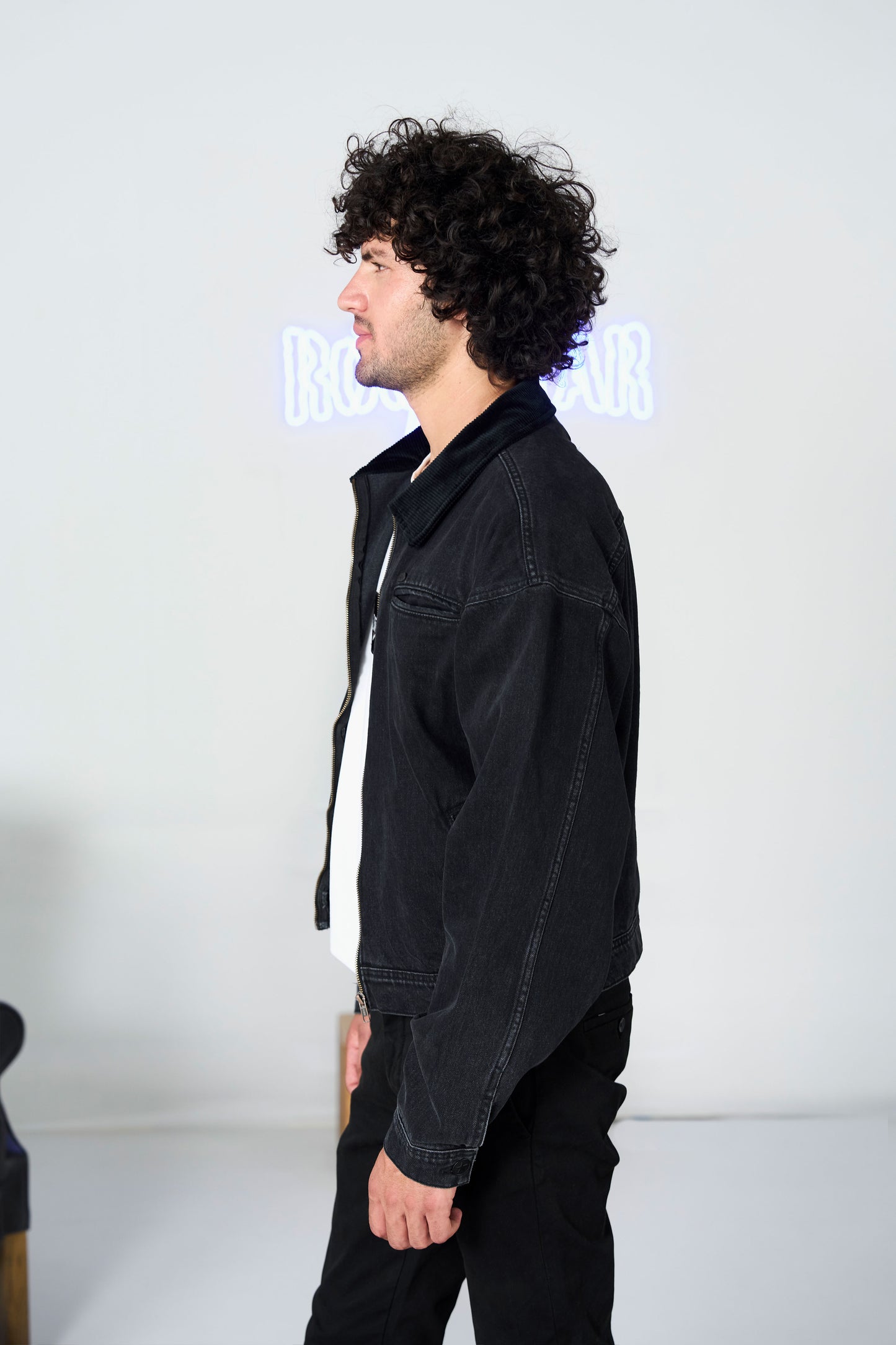 Black Bomber Jacket shop at Rockstar Jeans
