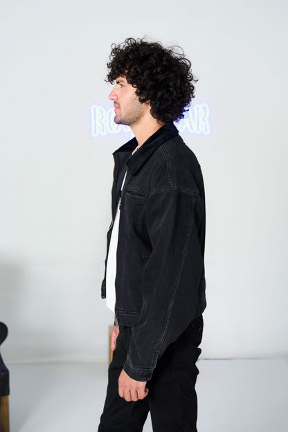 Black Bomber Jacket shop at Rockstar Jeans