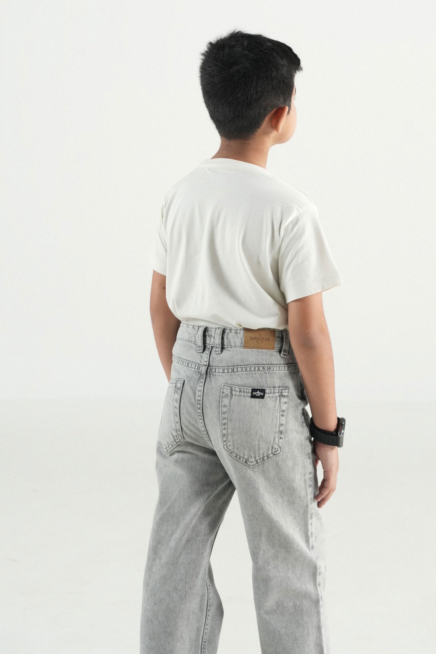 Light Grey Straight Jeans
