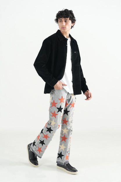 Oversized Black Corduroy Jacket