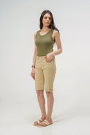 Beige Bermuda Shorts