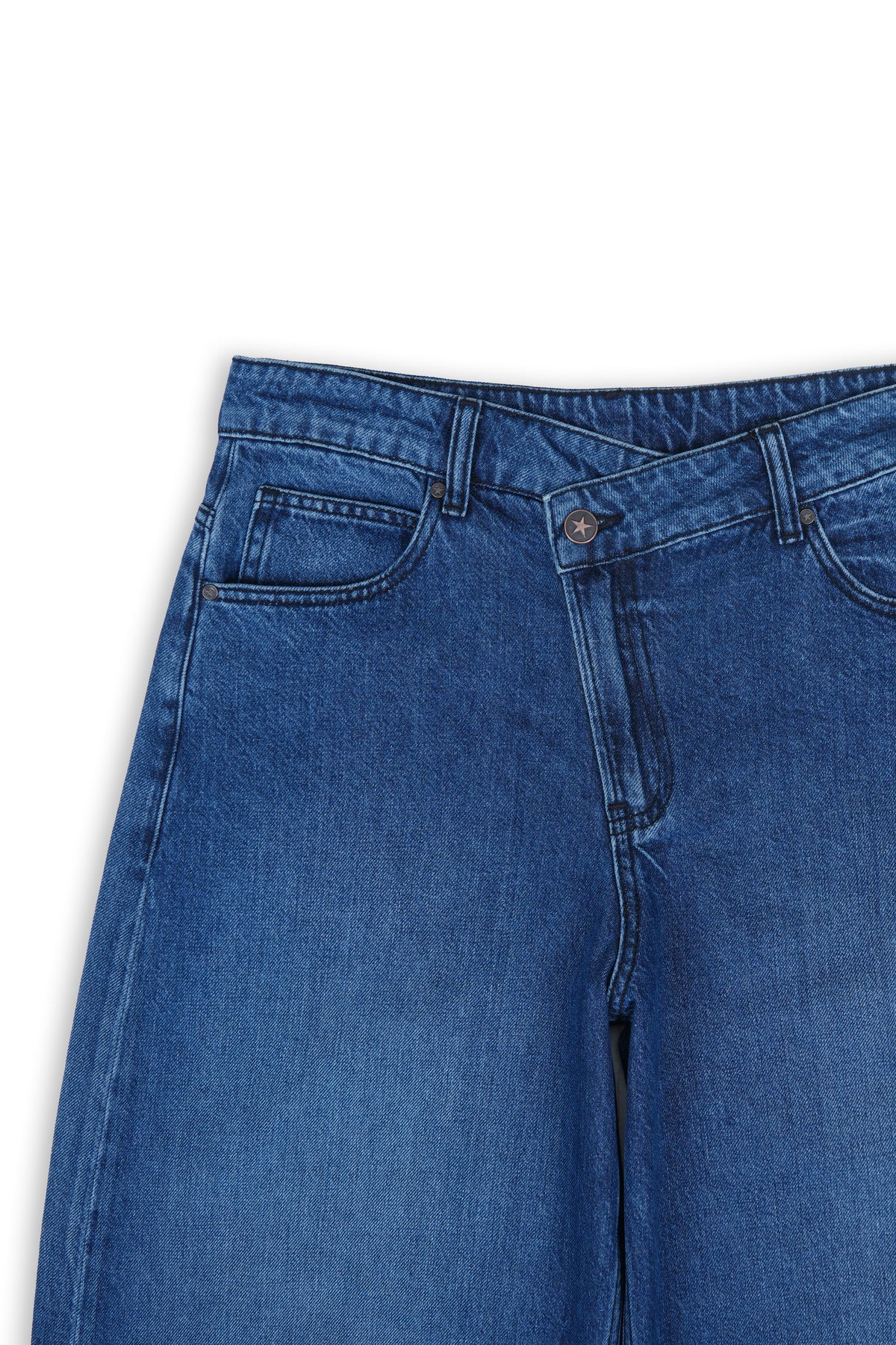 Marine Offset Waist Jeans