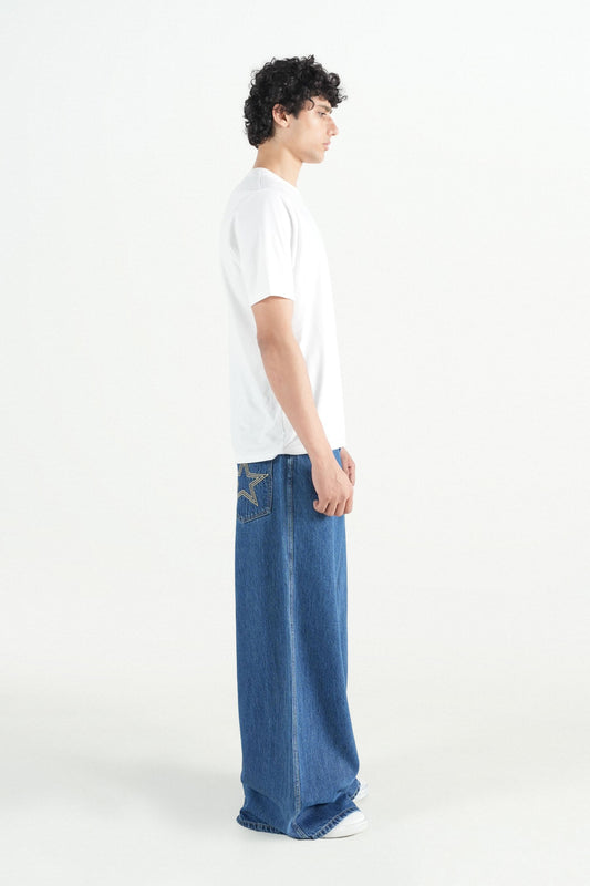 Super Baggy Jeans Mid Blue