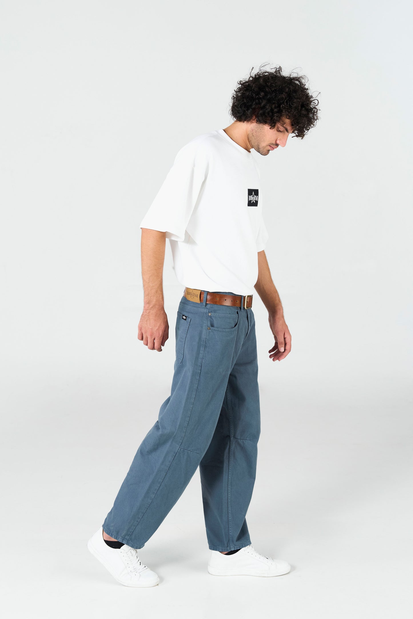 Navy Bamboo Balloon Navy Pant shop at rockstar jeans