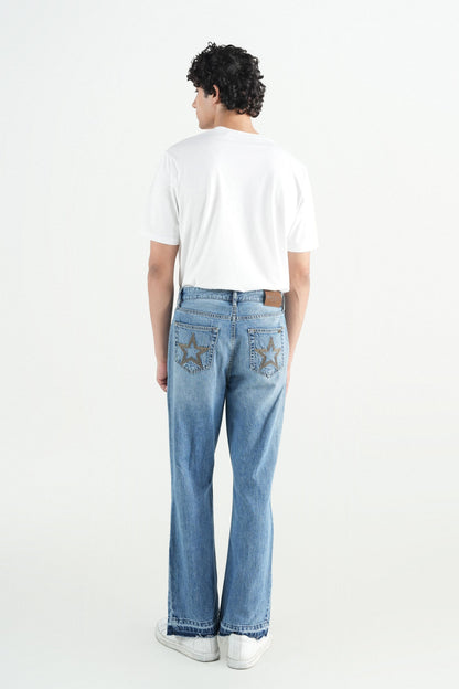Flare Fit Jeans Light Blue