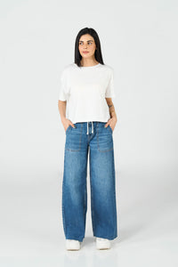 Patch Pocket Wide Leg