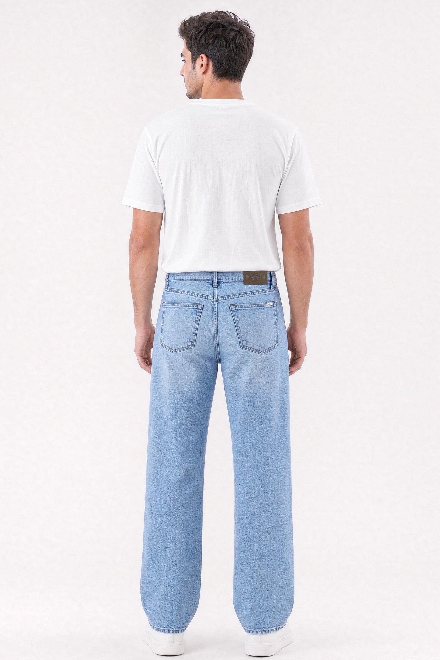 Loose Straight Fit Jeans Light Blue