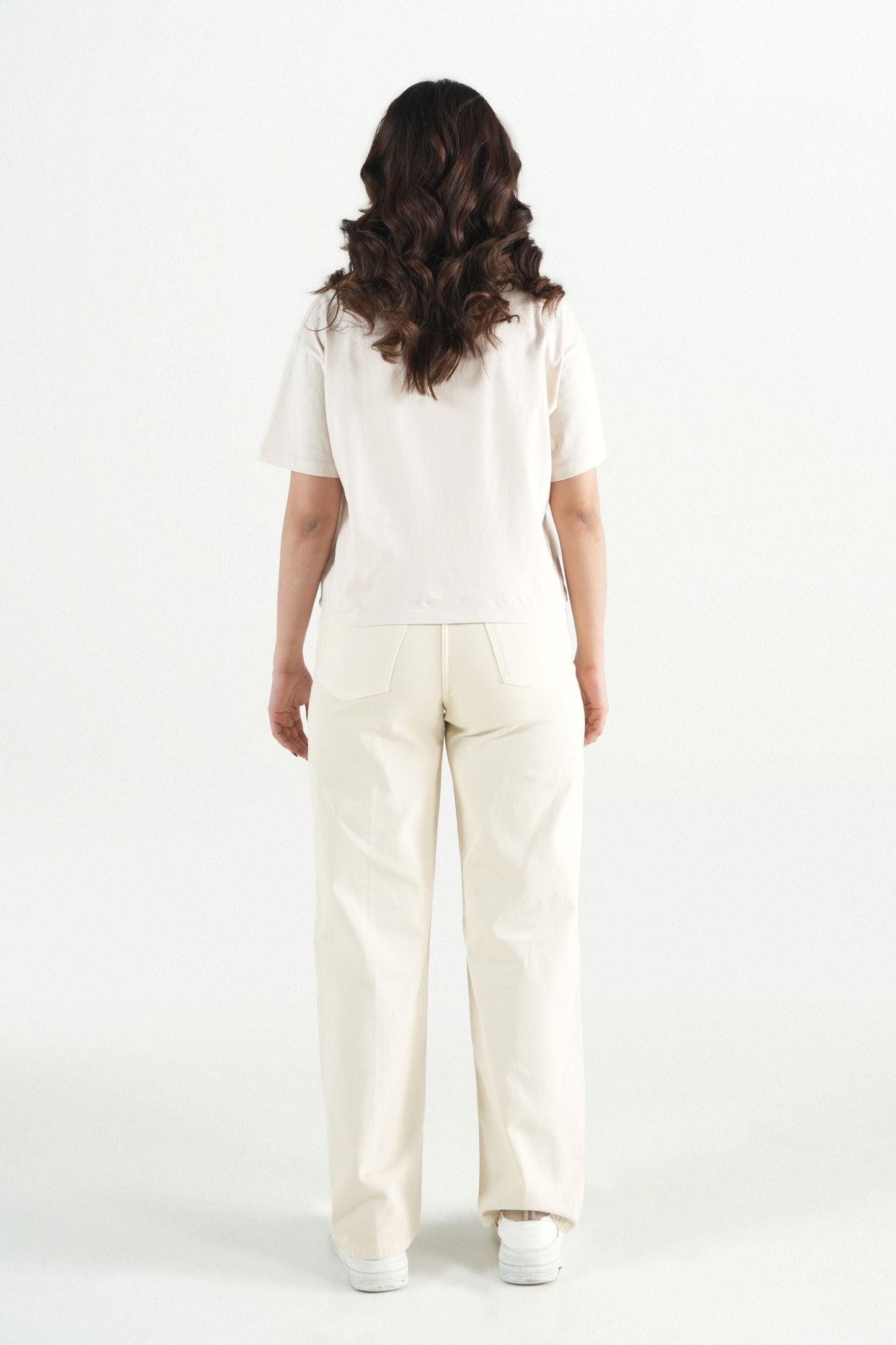 Vanilla Wide-Leg Jeans
