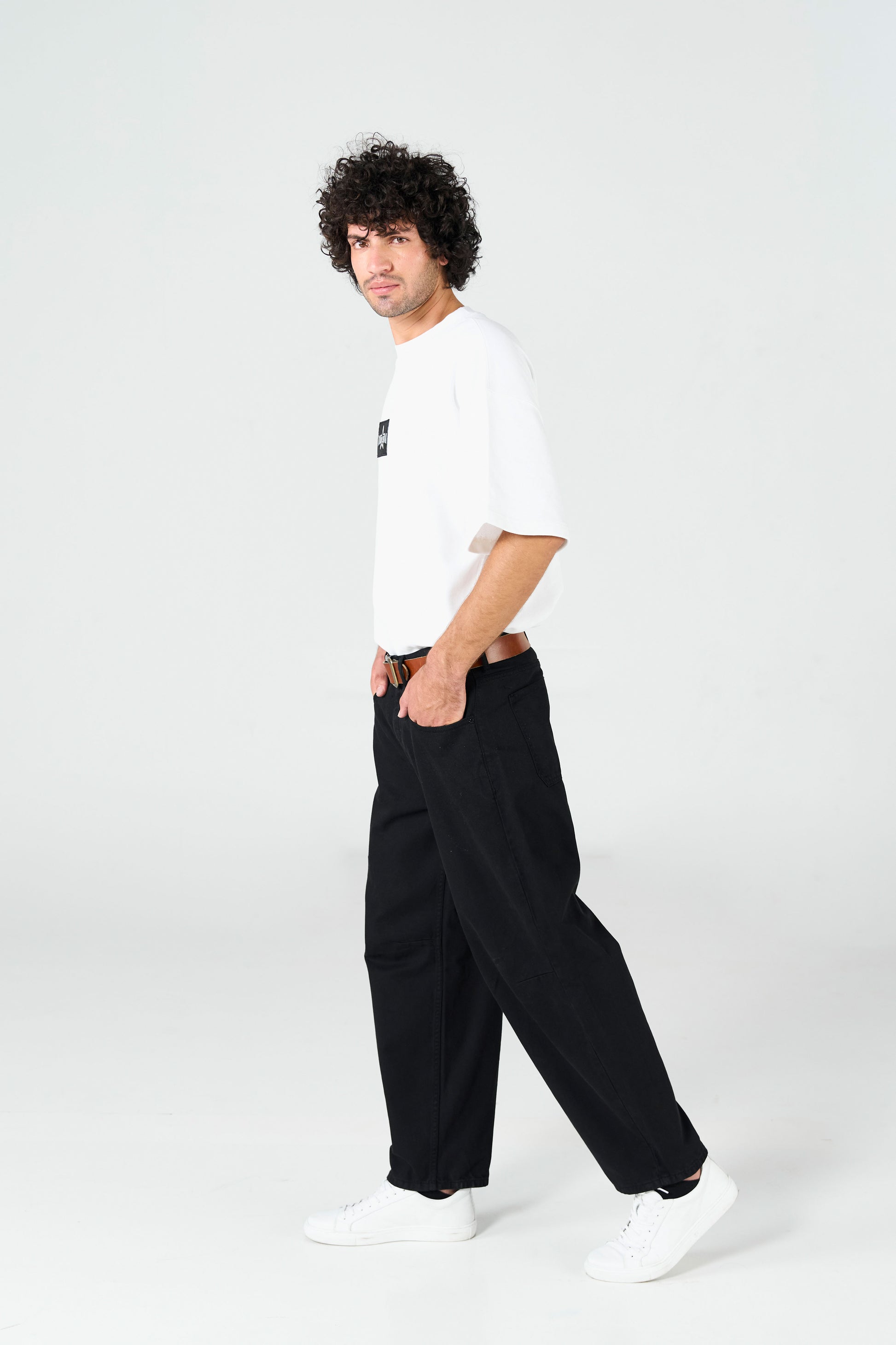 Bamboo Balloon Fit Black Pant shop at Rockstar Jeans