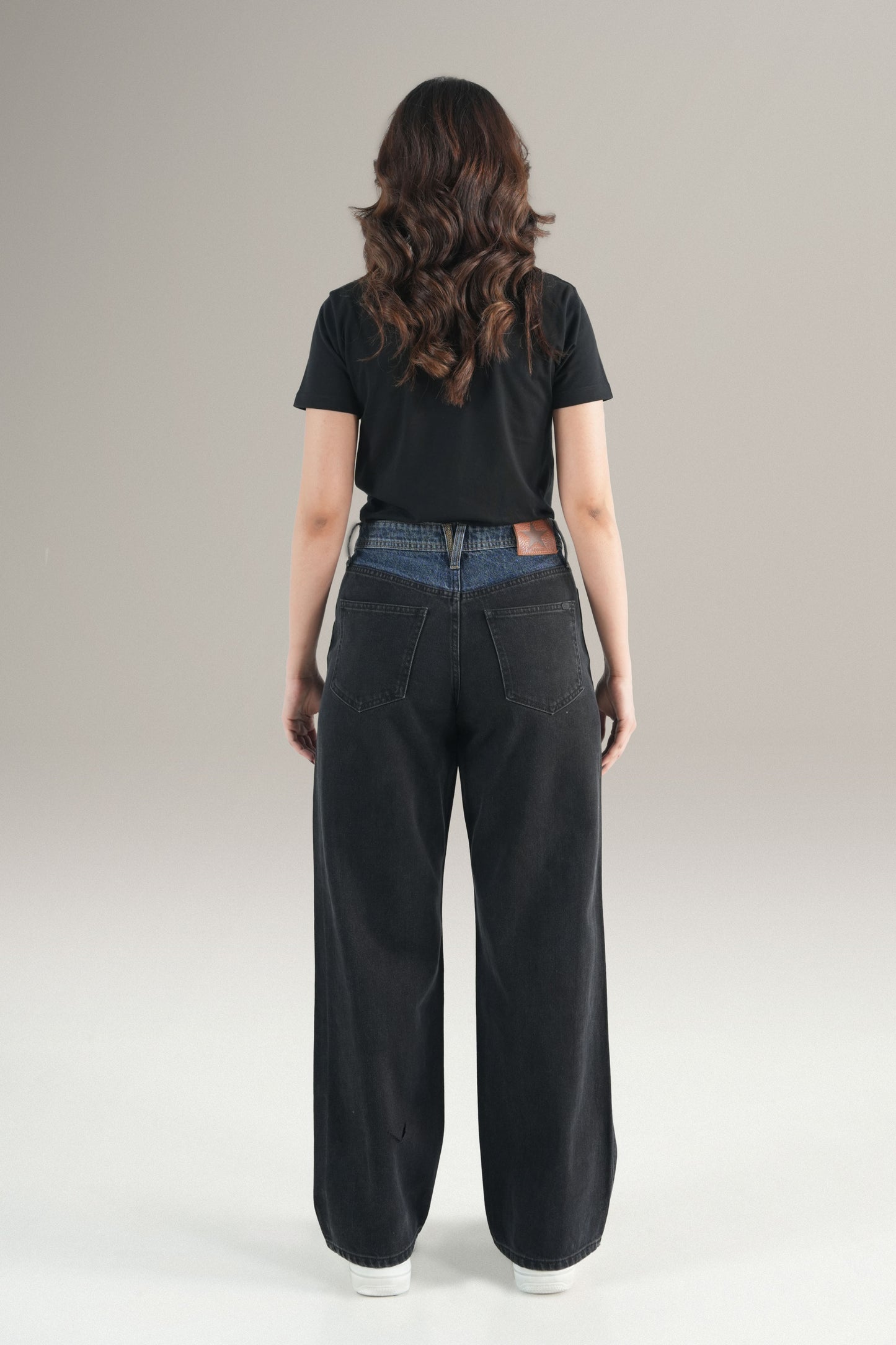 Baggy Two Tone Jeans