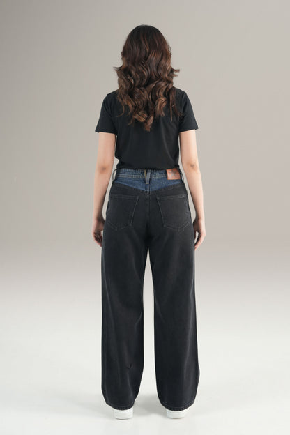 Baggy Two Tone Jeans