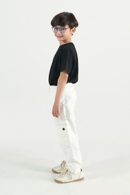 White Cargo Jeans