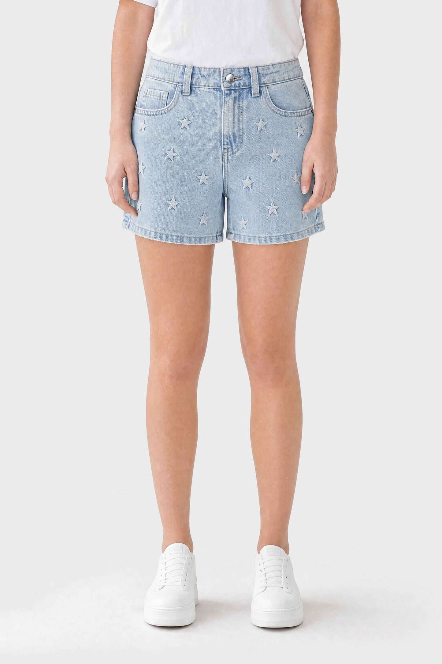 Star Embroidery Shorts