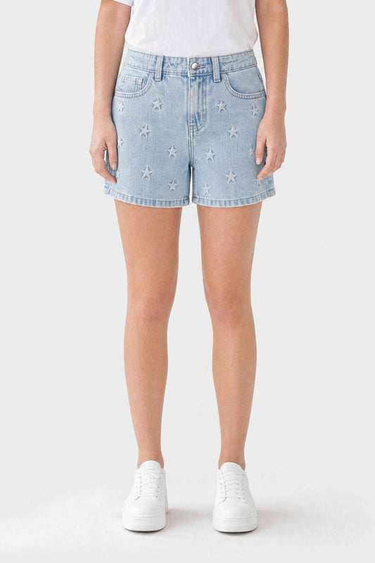 Star Embroidery Shorts