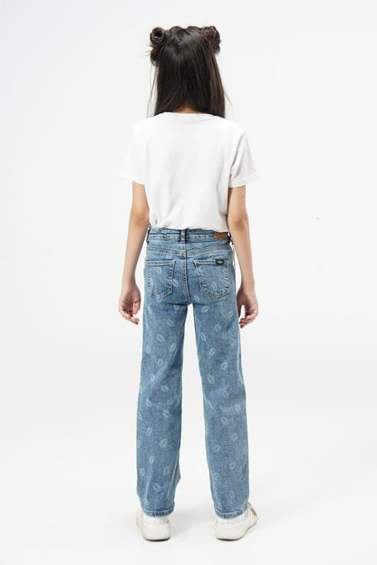 Kiss Lips Straight Jeans