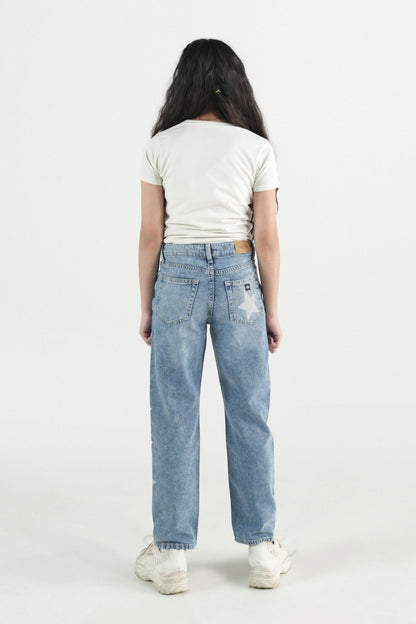 Rhinestone Star Jeans