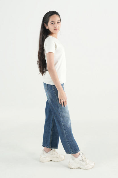 Wide Leg Butterfly Jeans