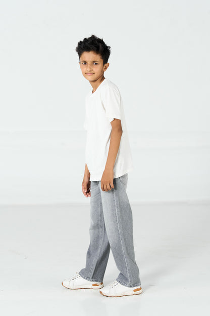 Grey Washed Straight shop at Rockstar Jeans