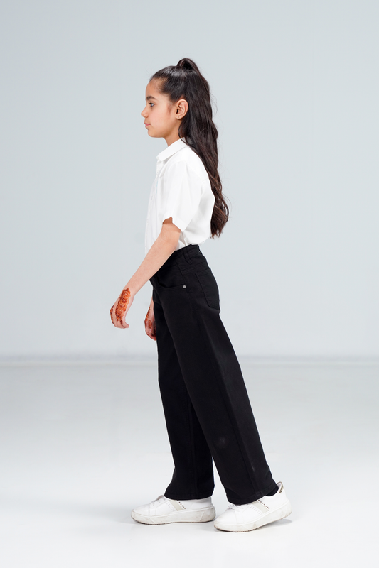 Black Wide Leg Pant shop at Rockstar Jeans