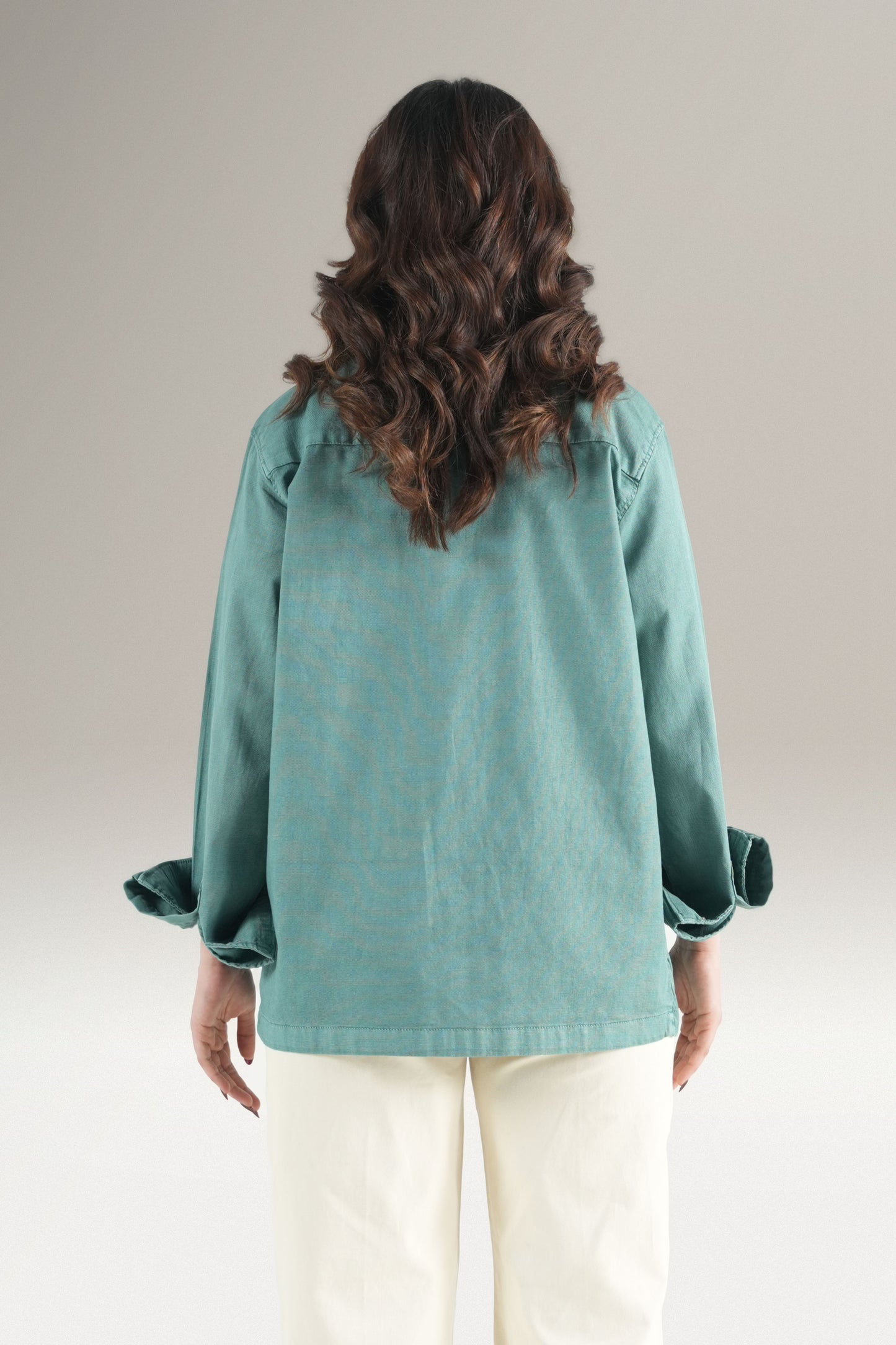 Women Truck Star  Aqua Shirt