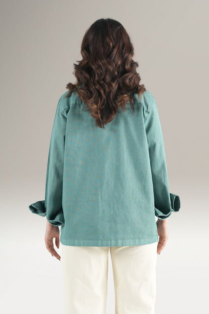 Women Truck Star  Aqua Shirt