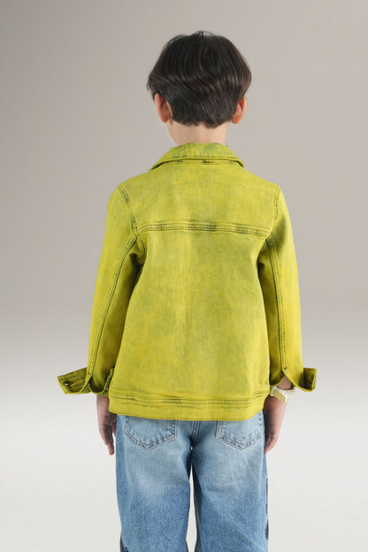 Yellow Bust Denim Jacket
