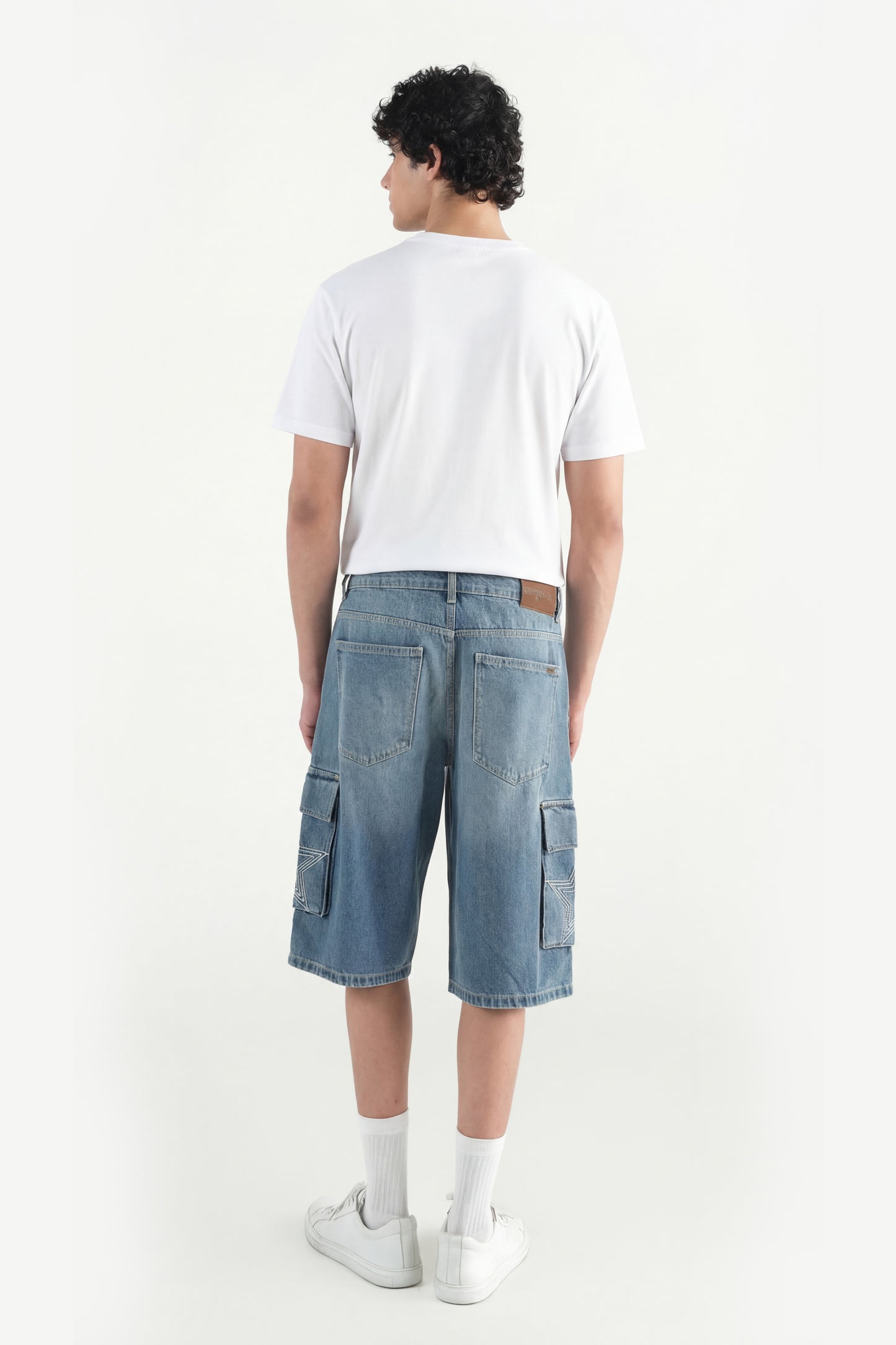 Pleated Pocket Cargo Shorts