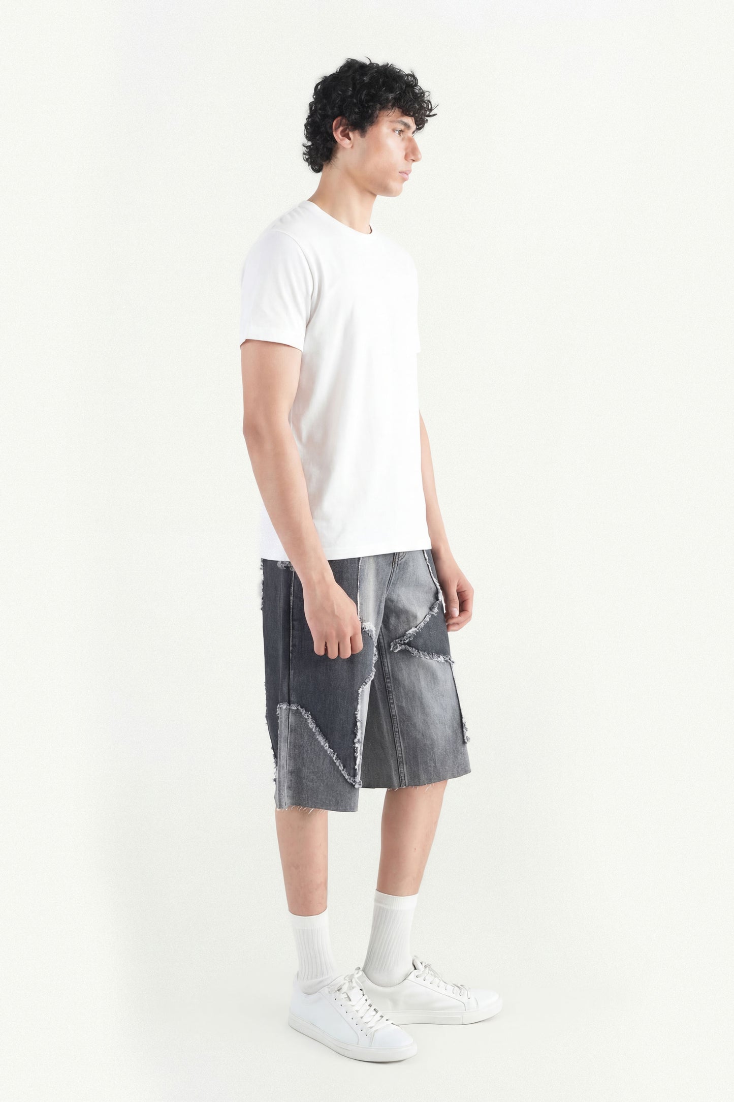Star Dark  Patch Jorts