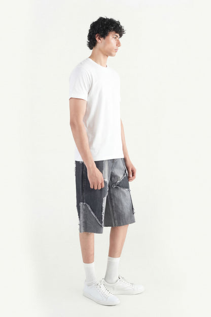 Star Dark  Patch Jorts