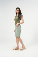 Green Leaf Bermuda Shorts