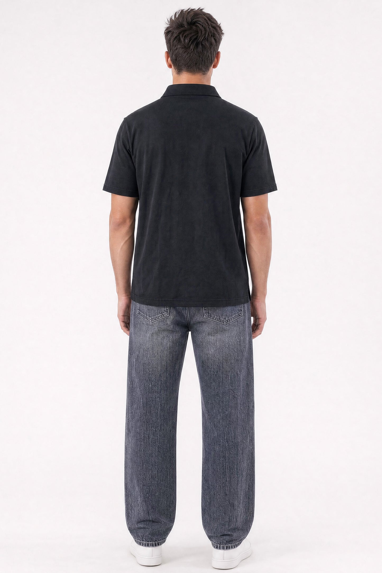 Loose Straight Fit Jeans Charcoal