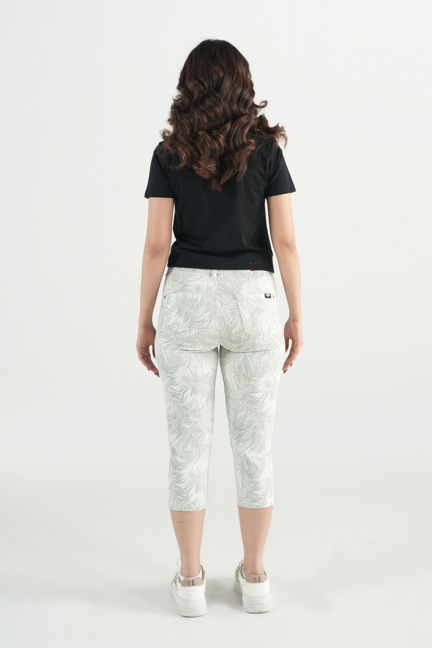 Printed Stretch Capri