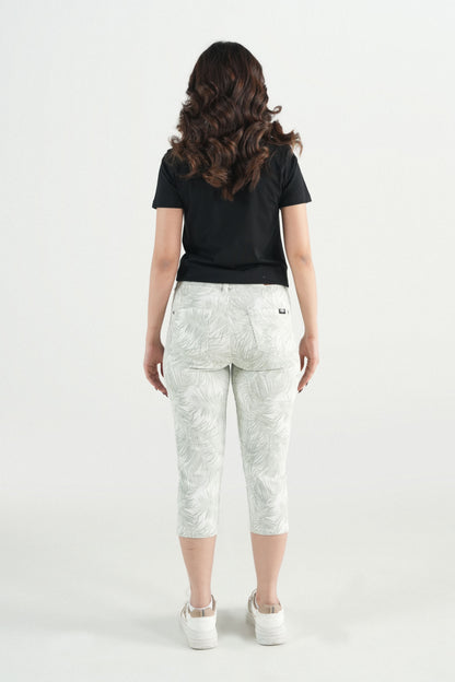 Printed Stretch Capri