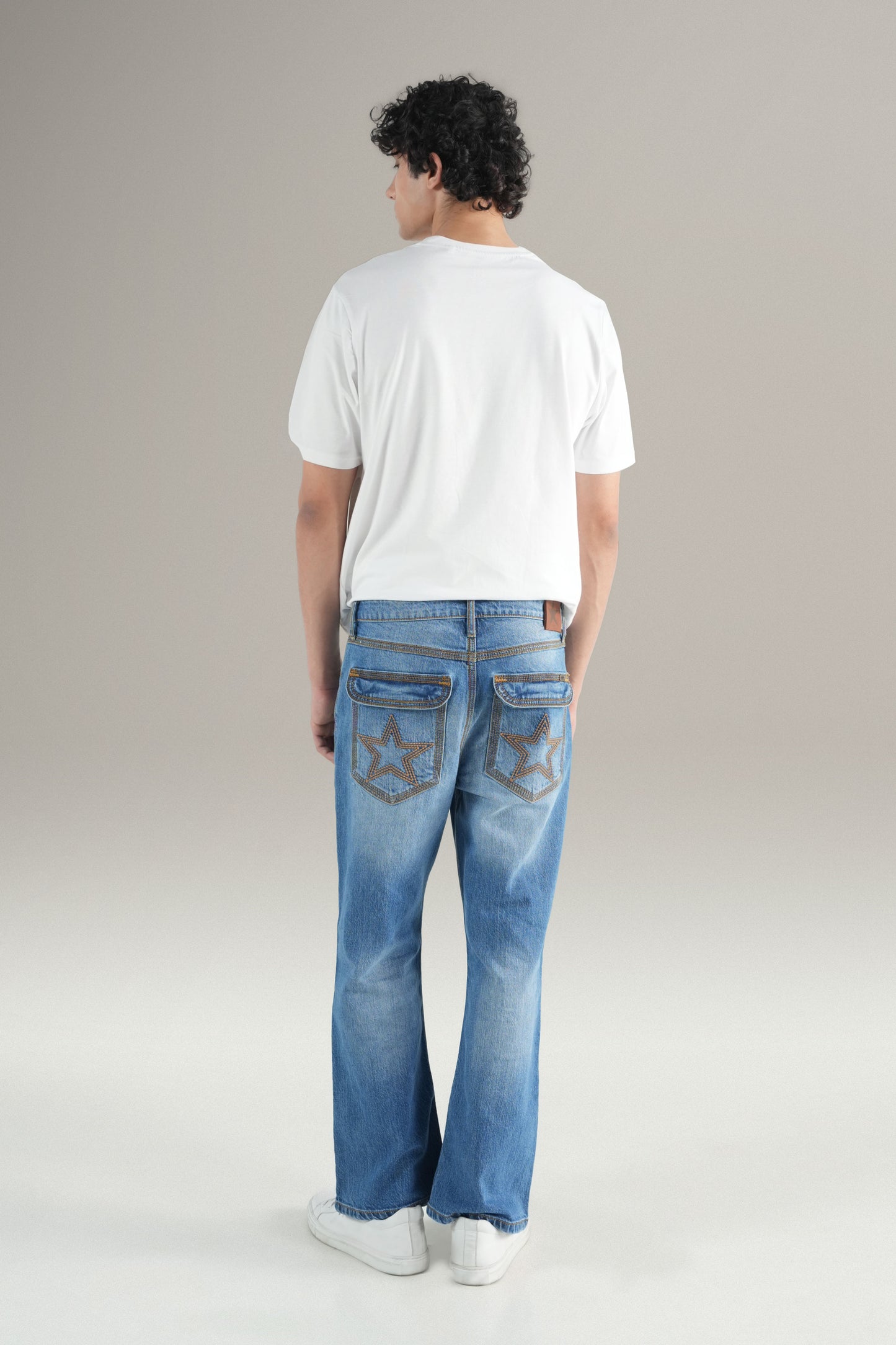 Mens Vanguard Flare Jeans