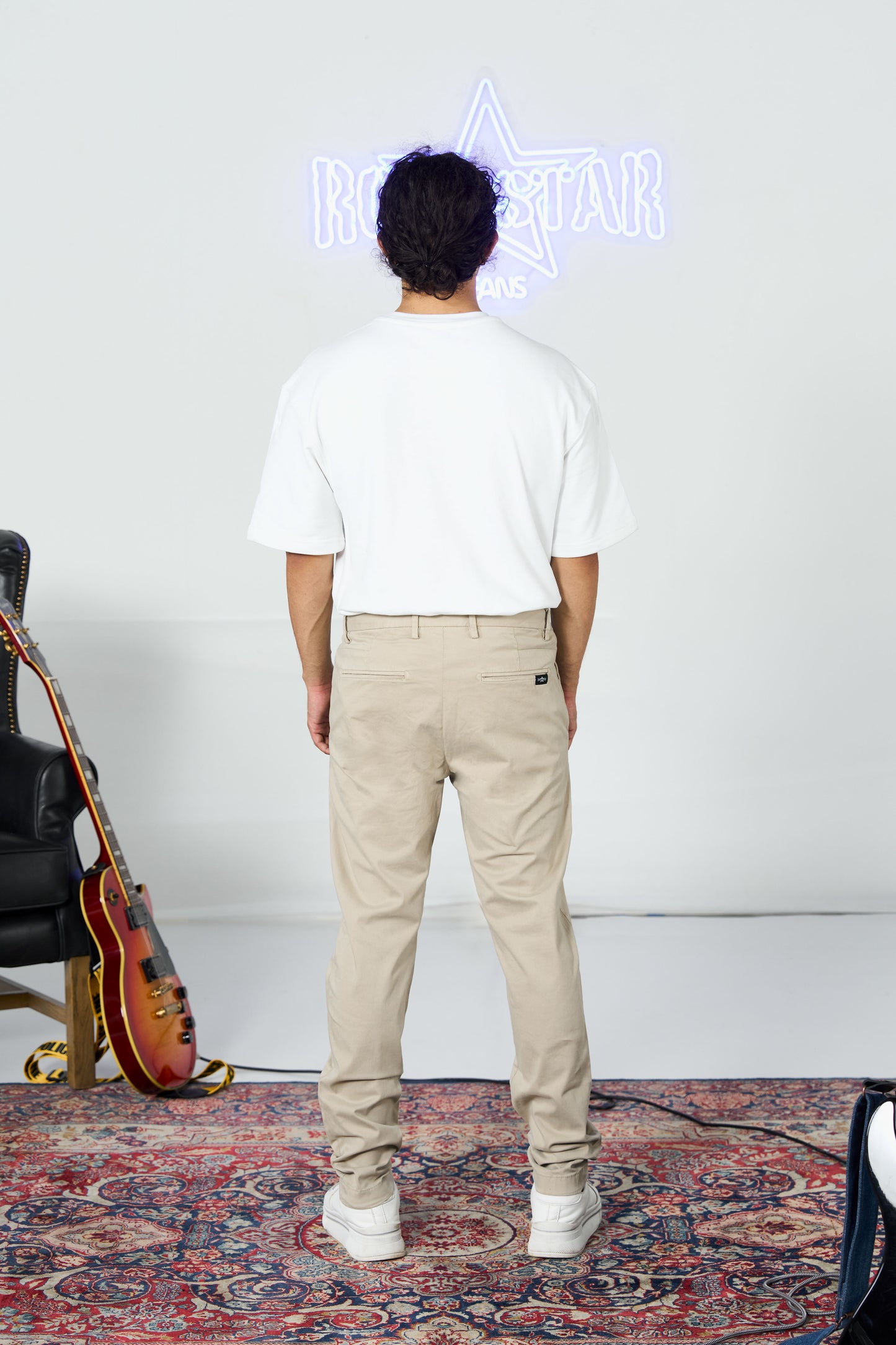 Slim Khaki Chinos shop at Rockstar Jeans