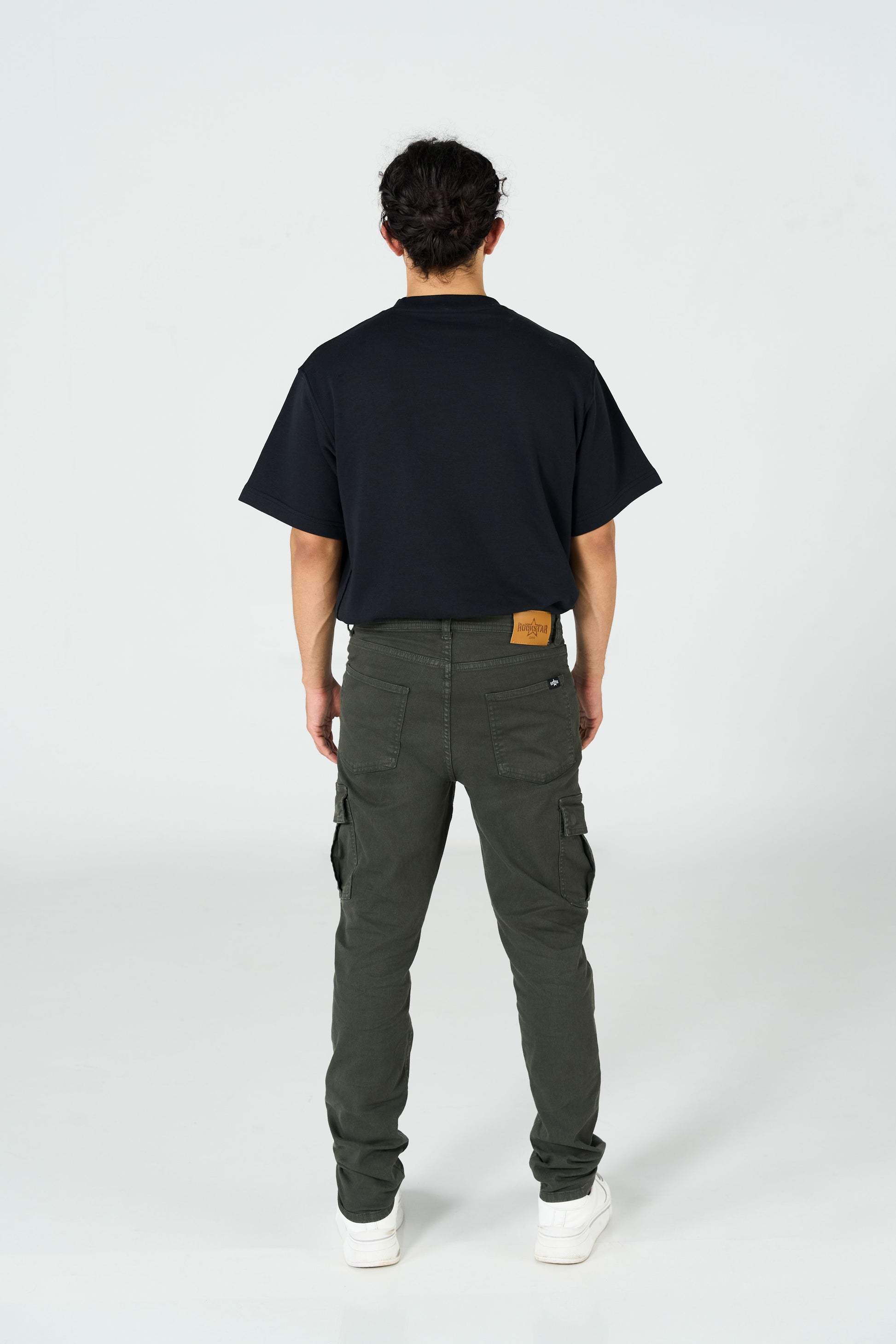 Green Stretch Cargo shop at rockstar jeans