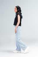 Baggy Wide Leg Light Blue