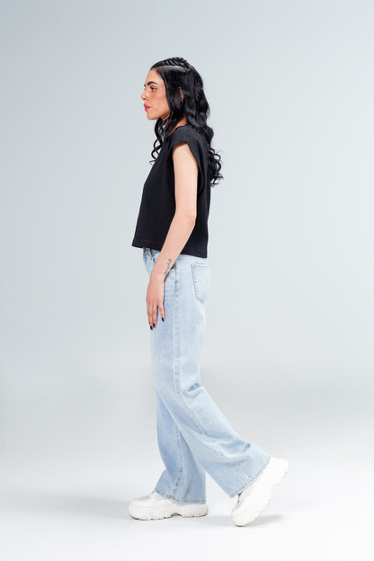 Baggy Wide Leg Light Blue shop at Rockstar Jeans
