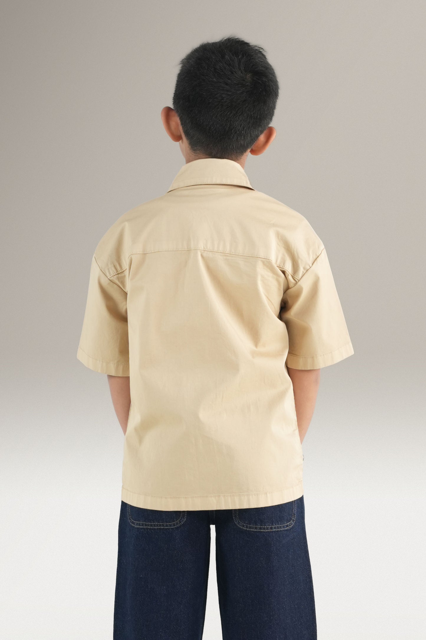 Beige Iron Clasp Shirt