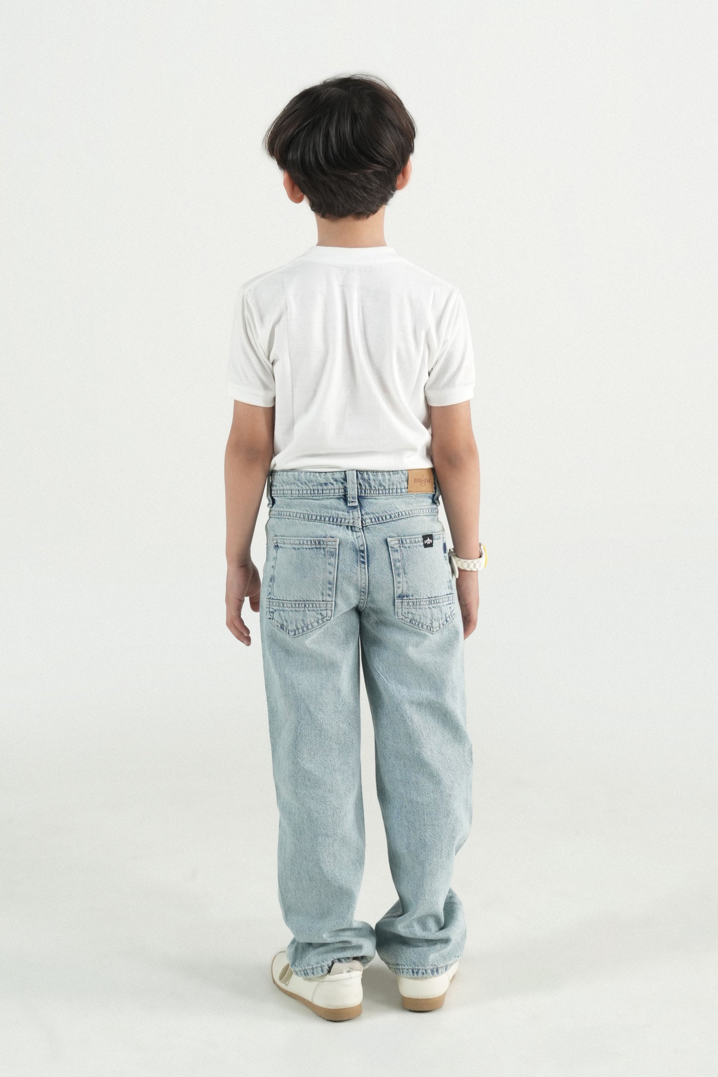 Light Wash Graphic Jeans