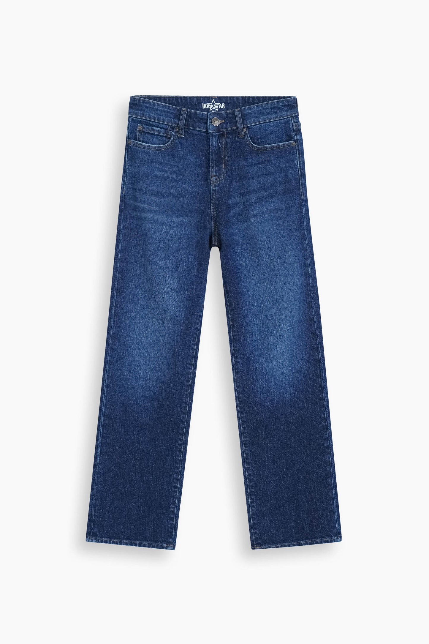 Loose Straight Fit Jeans Dark Blue