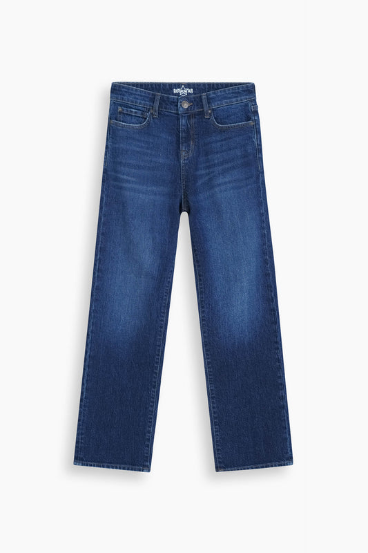Loose Straight Fit Jeans Dark Blue
