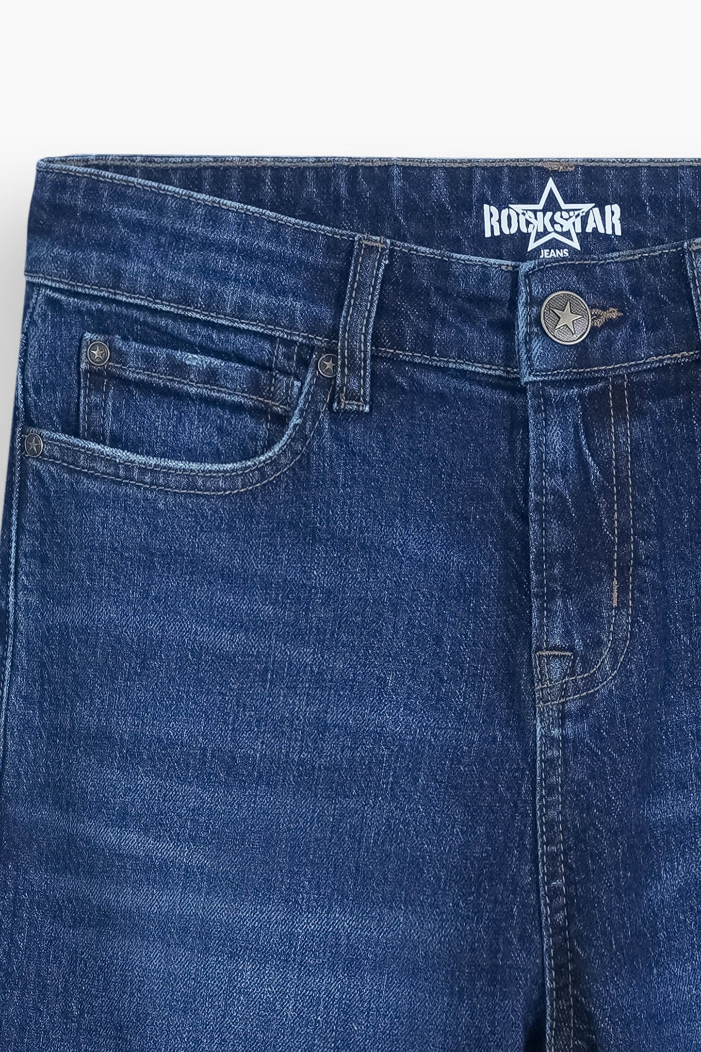 Loose Straight Fit Jeans Dark Blue