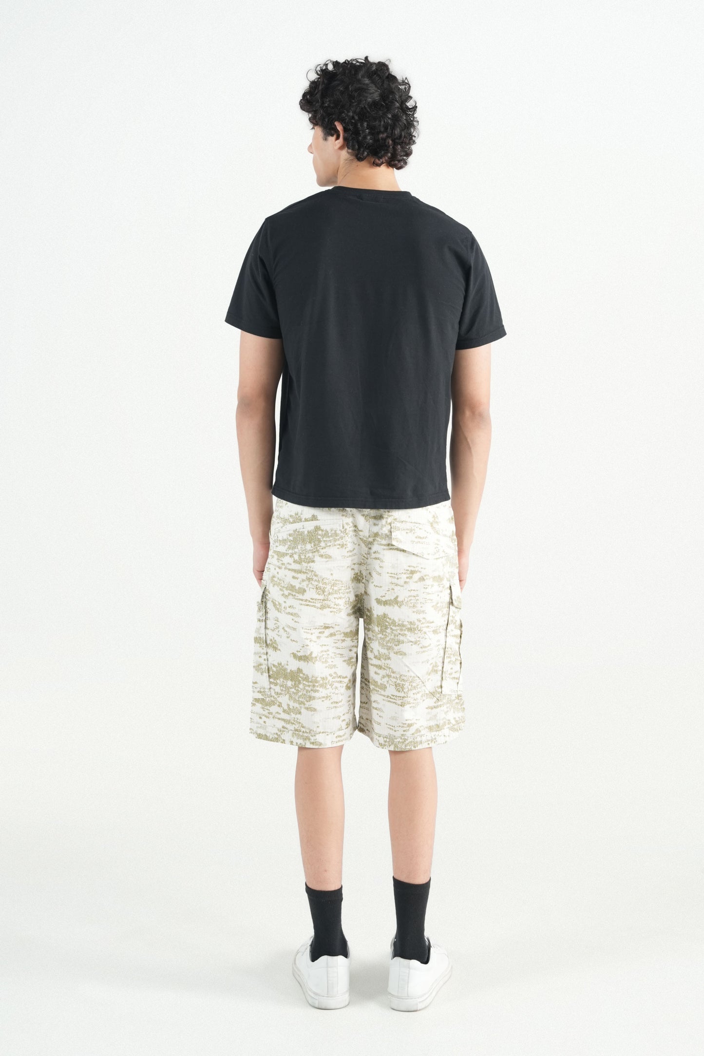 Grid Military Cargo Shorts