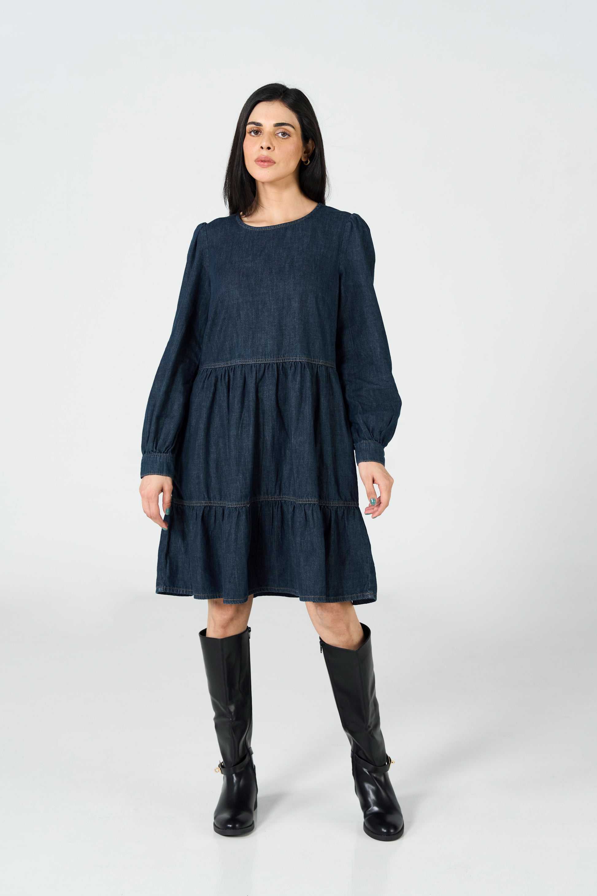Limited Denim Dress Dark Wash shop at Rockstar Jeans