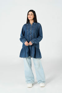 Backstage Denim Short Dress