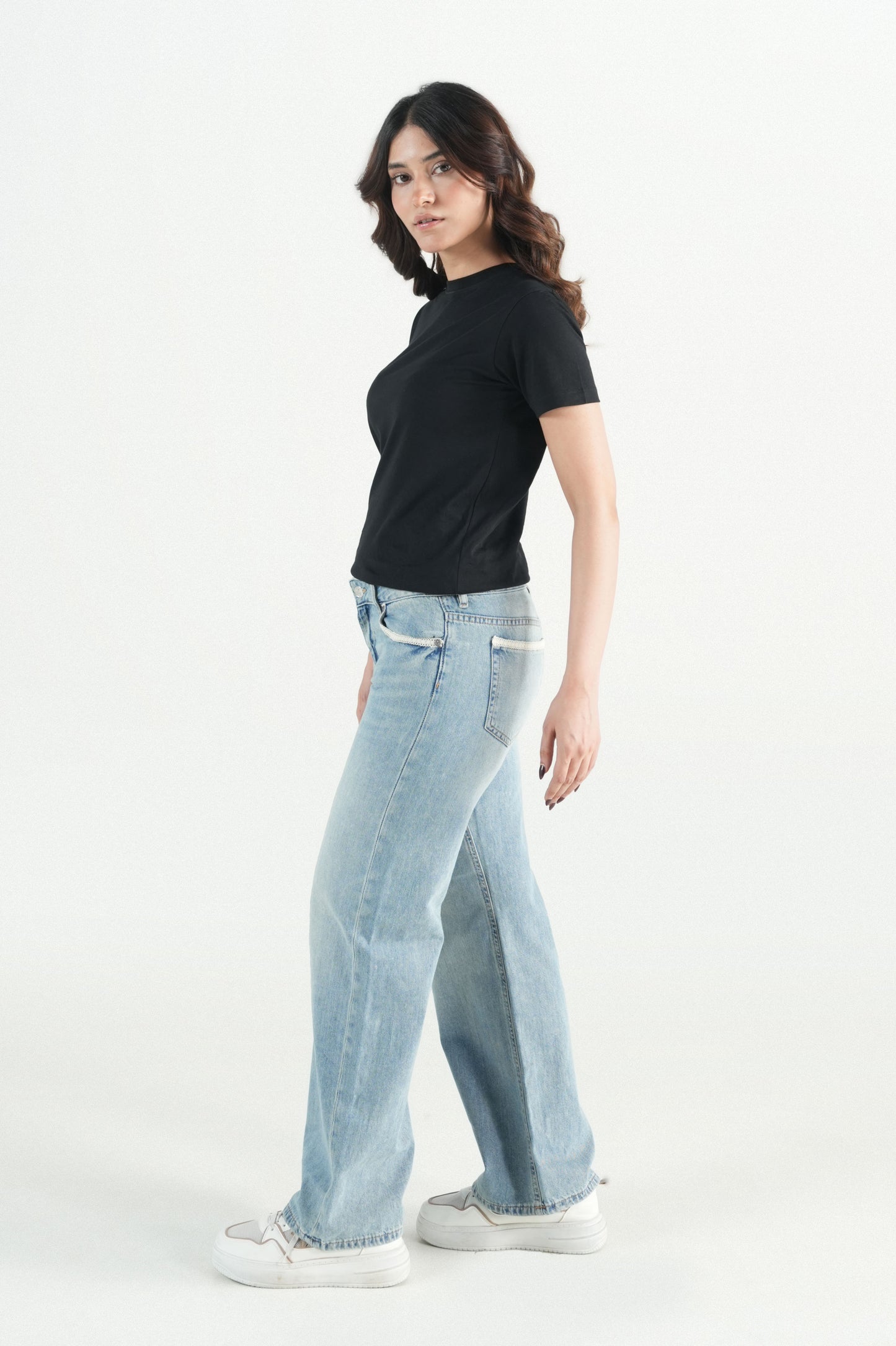 Vintage Wide-Leg With Lace