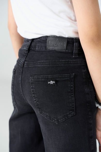 Black Wide Fit shop at Rockstar Jeans